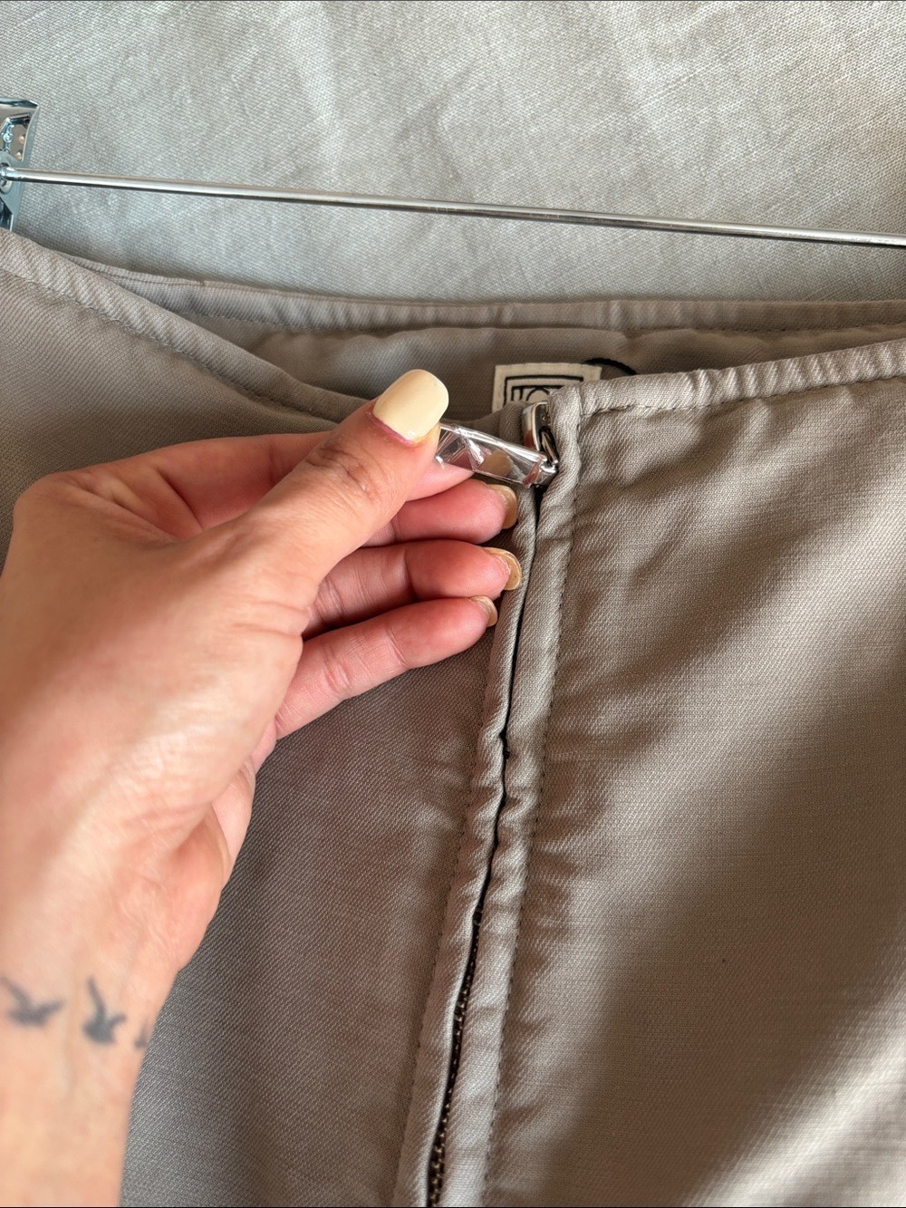TOTEME Dove Wide Leg Trousers 34 US 2 100% Organic Cotton - Picture 8 of 11